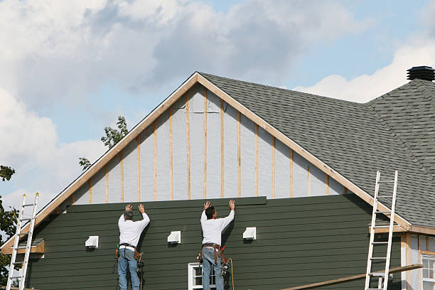 Professional Siding technician working in Vale, NC